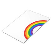 RAINBOW VLAG BUTTON + uw teken of tekst Notitieblok (Schuin)