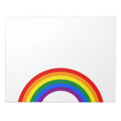 RAINBOW VLAG BUTTON + uw teken of tekst Notitieblok (Voorkant)