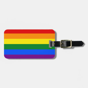 RAINBOW VLAGKLEUREN + jouw tekst Bagagelabel