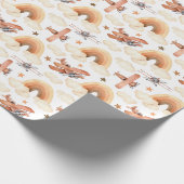 Rainbow-vliegtuigpatroon voor de Waterverf van Cut Cadeaupapier (Hoek)