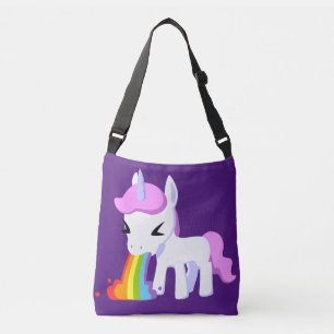 RAINBOW VOMIT UNICORSE PURSE CROSSBODY BAG TAS