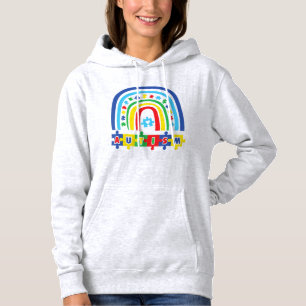 RAINBOW VOOR AUTISTISCH briljant en Autistisch shi Hoodie