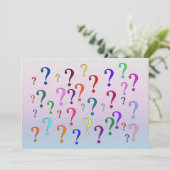 Rainbow-vragenmerken Kaart (Staand voorkant)