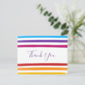 Rainbow Watercouleurs Business Carte de remercieme (Debout devant)
