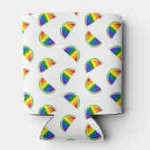 Rainbow Watermelon Pattern Blikjeskoeler (Achterkant)