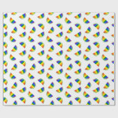 Rainbow Watermelon Pattern Cadeaupapier (Vlak)