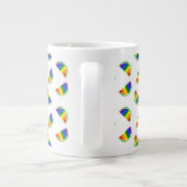 Rainbow Watermelon Pattern Extra Grote Beker (Achterkant)