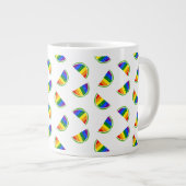 Rainbow Watermelon Pattern Extra Grote Beker (Voorkant rechts)