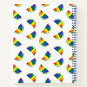 Rainbow Watermelon Pattern Notitieboek (Achterkant)