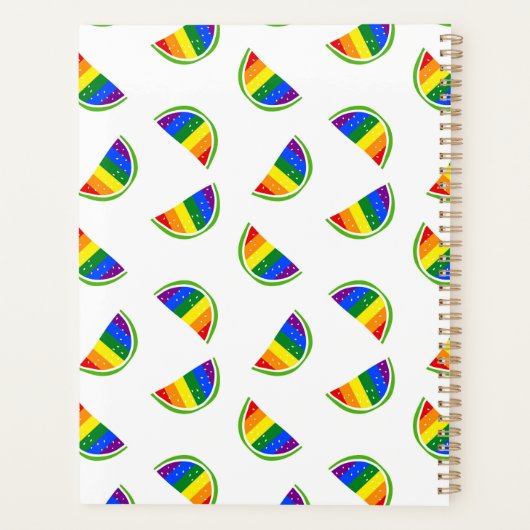 Rainbow Watermelon Pattern Planner (Achterkant)