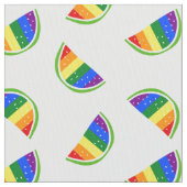 Rainbow Watermelon Pattern Stof (Close Up)