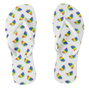 Rainbow Watermelon Pattern Teenslippers