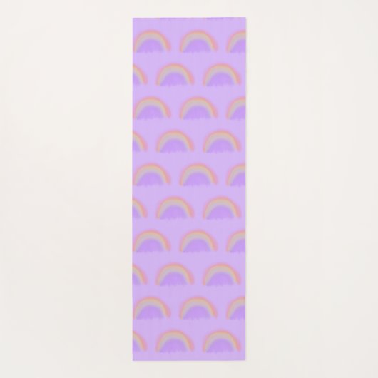 Rainbow waterverf aangepaste scriptnaam yogamat (Achterkant)
