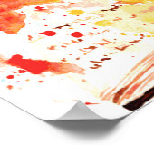 Rainbow Waterverf Artwork Book Nook Poster (Hoek)