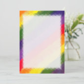 Rainbow Waterverf Blank DIY Kaart (Staand voorkant)