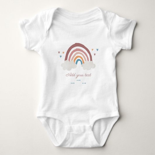 Rainbow Waterverf Boho Romper (Voorkant)