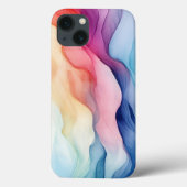 Rainbow Waterverf golfontwerp Case-Mate iPhone Case (Achterkant)