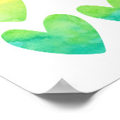 Rainbow-waterverf hardt kinder poster afdrukken (Hoek)