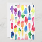 Rainbow Waterverf ijsijsijsje dank u Bedankkaart (Achterkant)