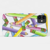 Rainbow Waterverf Pencils Teacher iPhone Case (Achterkant (horizontaal))