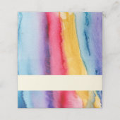 Rainbow Waterverf schilderij Wash bruiloft (Buitenkant ongevouwen)