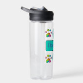 Rainbow-Waterverf schildert afdrukken "I Love Dogs Waterfles (Rechts)