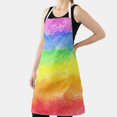 Rainbow-waterverf, speciaal aangepast schort (Insitu)