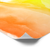 Rainbow Waterverf Splash LGBTQ Wedding Welkom Poster (Hoek)