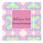 Rainbow waterverf voeg naam tekst aangepaste beric kubus (Voorkant)