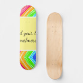 Rainbow waterverf voeg naam tekst aangepaste beric skateboard (Voorkant)