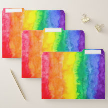 Rainbow waterverf wash File Folders