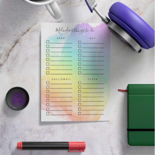 Rainbow Waterverf Wash Georganiseerde activiteiten Post-it® Notes