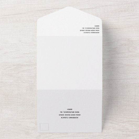 Rainbow Waterverf Wash LGBT Weddenschap All In One Uitnodiging (Buitenkant)