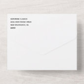 Rainbow Waterverf Wash LGBT Weddenschap All In One Uitnodiging (Achterkant)