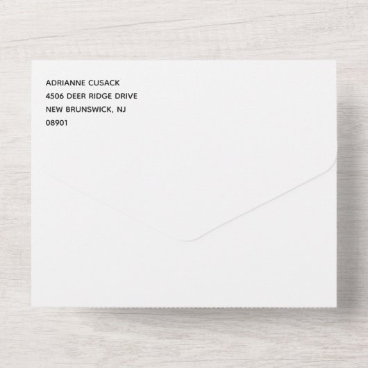 Rainbow Waterverf Wash LGBT Weddenschap All In One Uitnodiging (Achterkant)