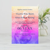 Rainbow-Waterverf - Weddenschap Kaart (Staand voorkant)