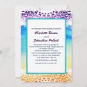 Rainbow Waterverf White Mandala Wedding Kaart (Voorkant)