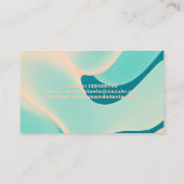 Rainbow Wave Pattern voor moderne minimalist Visitekaartje (Achterkant)