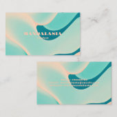 Rainbow Wave Pattern voor moderne minimalist Visitekaartje (Voorkant / Achterkant)