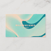 Rainbow Wave Pattern voor moderne minimalist Visitekaartje (Voorkant)