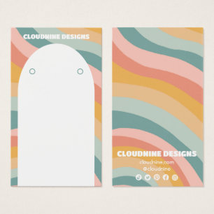 Rainbow Wave-verkenningskaart voor Ketting juwelen Visitekaartje