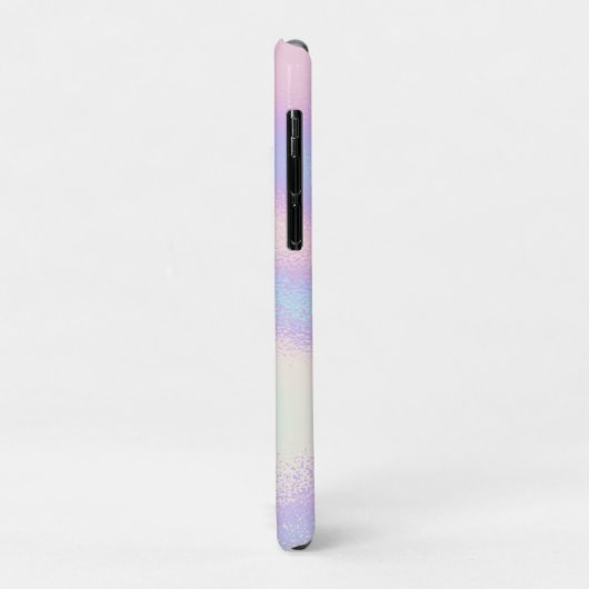 *~* Rainbow Waves Holographic Iridescent Mandala Case-Mate iPhone Case (Achterkant/links)