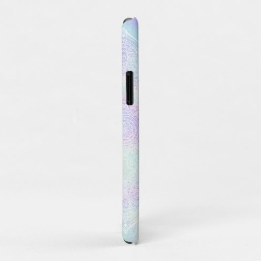 *~* Rainbow Waves Holographic Iridescent Mandala Case-Mate iPhone Case (Achterkant/rechts)