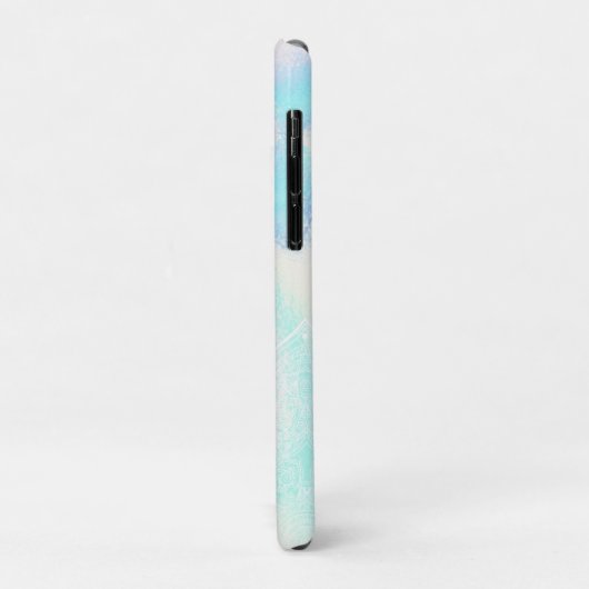 *~* Rainbow Waves Holographic Iridescent Mandalas Case-Mate iPhone Case (Achterkant/links)