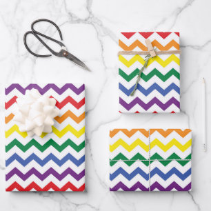 Rainbow Wavy Lines Inpakpapier Vel