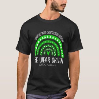 Rainbow We Draag het groene DMDD Bewustheid T-shirt