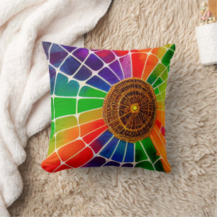 Rainbow-web Kussen
