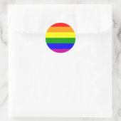 Rainbow Wedding/Gay Pride Ronde Sticker (Tas)