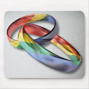 Rainbow Wedding Rings for Marriage Equality for Ma Muismat