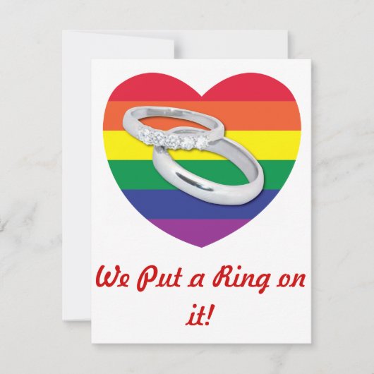 Rainbow Wedding/Save the Date Save The Date (Voorkant)